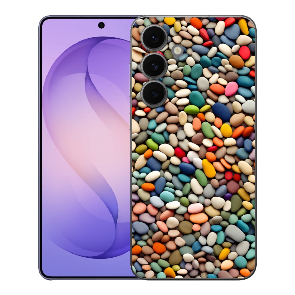 Gélový kryt mmCase na Samsung Galaxy S26 FE - farebné kamienky 2