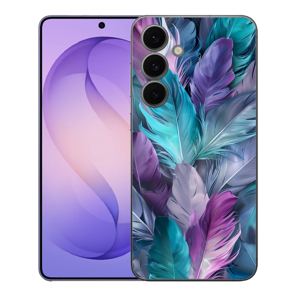 Gélový kryt mmCase na Samsung Galaxy S26 FE - farebné perie 2