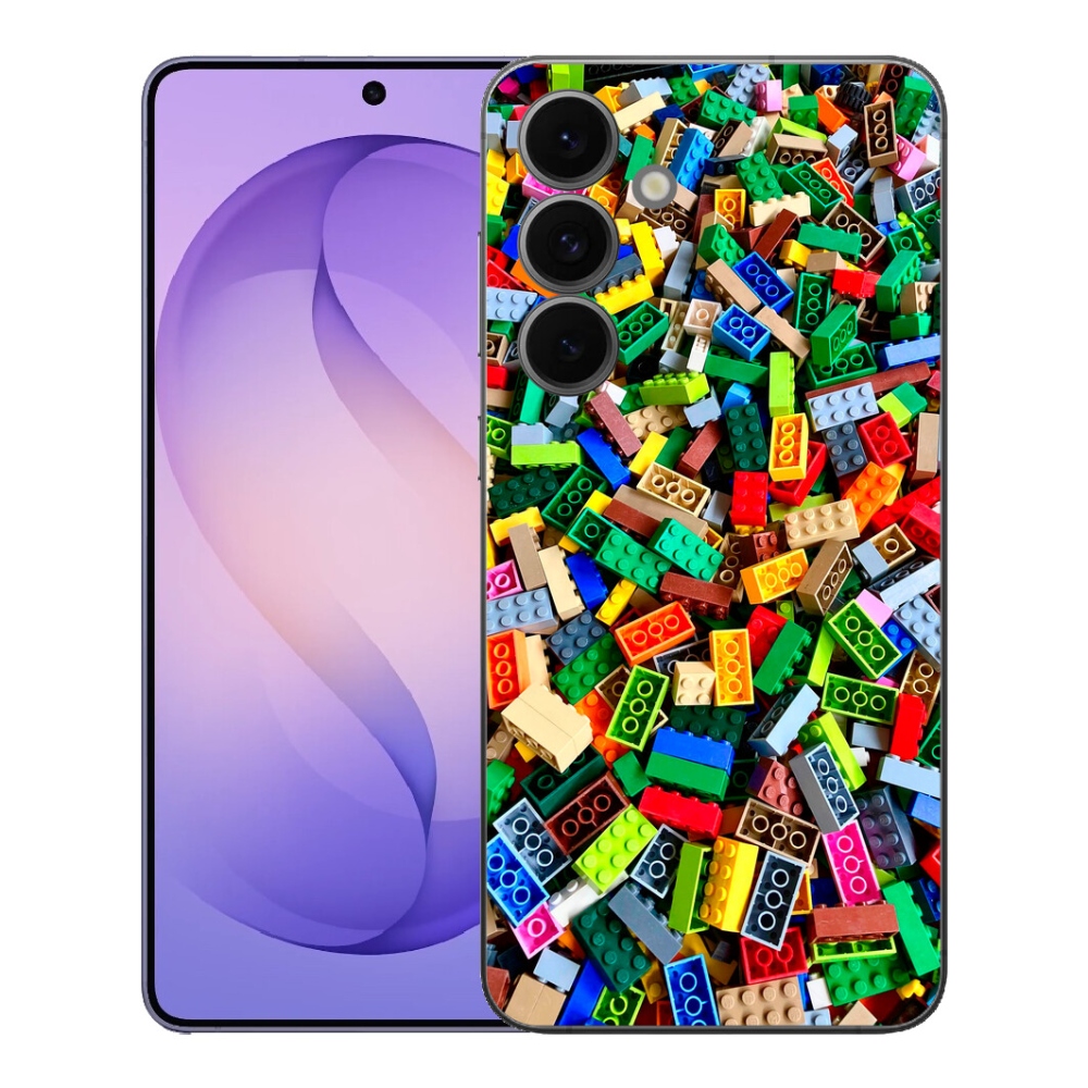 Gélový kryt mmCase na Samsung Galaxy S26 FE - farebné stavebné kocky