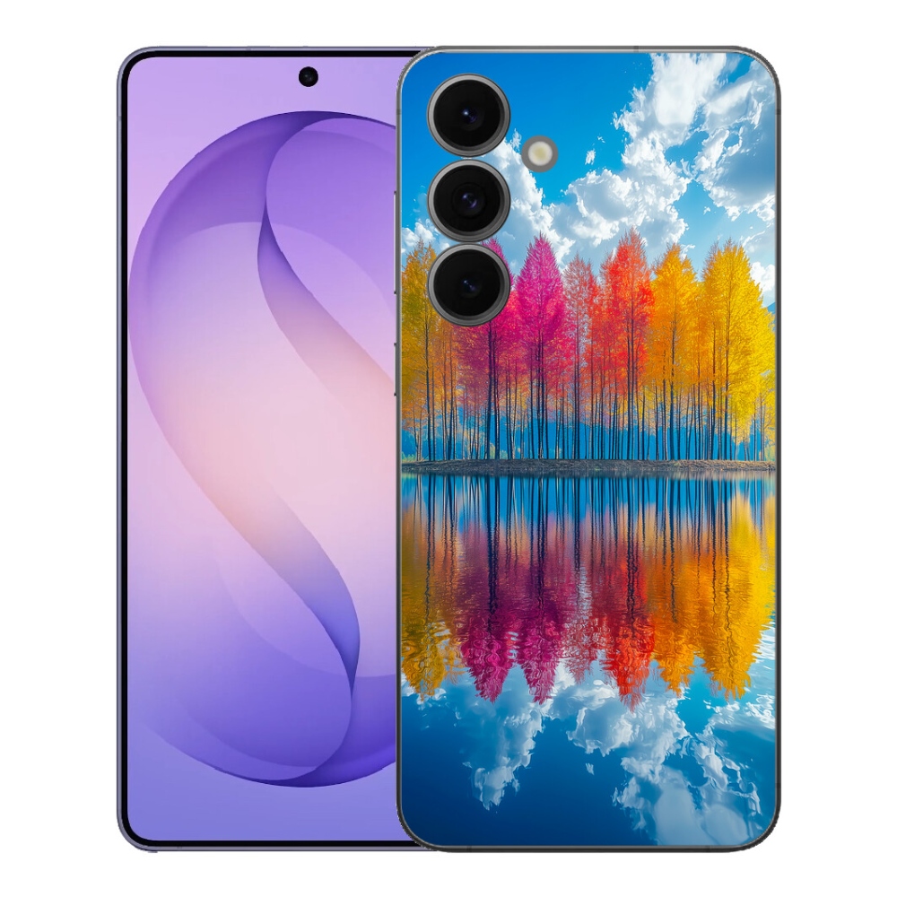 Gélový kryt mmCase na Samsung Galaxy S26 FE - farebné stromy