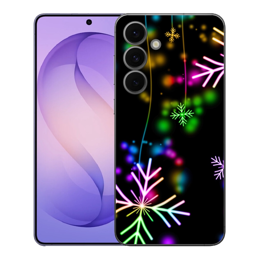 Gélový kryt mmCase na Samsung Galaxy S26 FE - farebné vločky