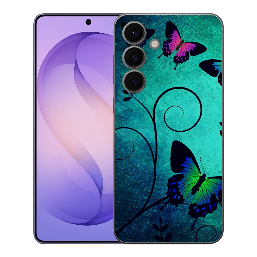 Gélový kryt mmCase na Samsung Galaxy S26 FE - farební motýle