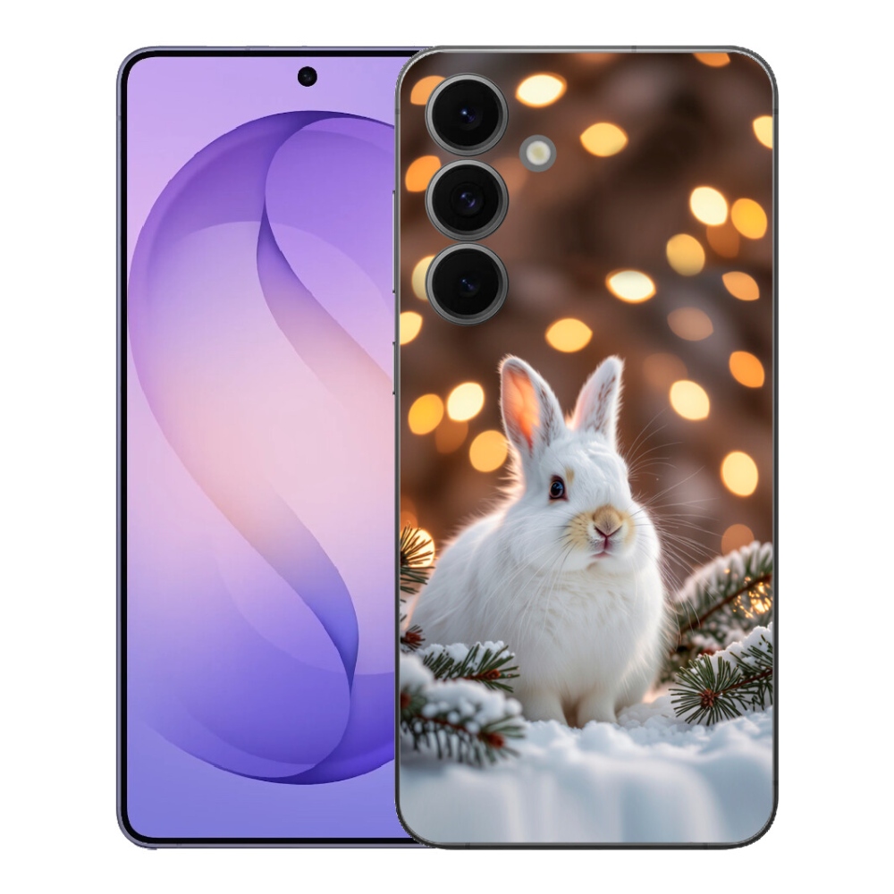 Gélový kryt mmCase na Samsung Galaxy S26 FE - biely zajac