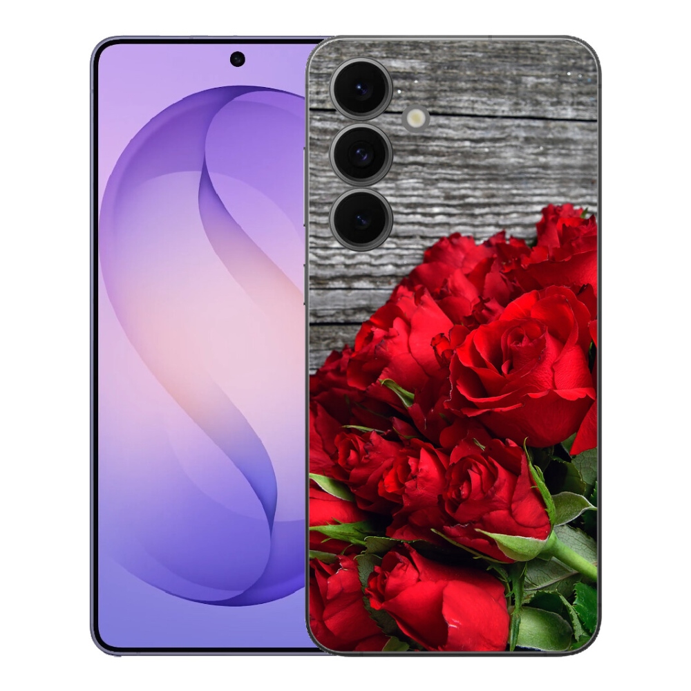Gélový kryt mmCase na Samsung Galaxy S26 FE - červené ruže