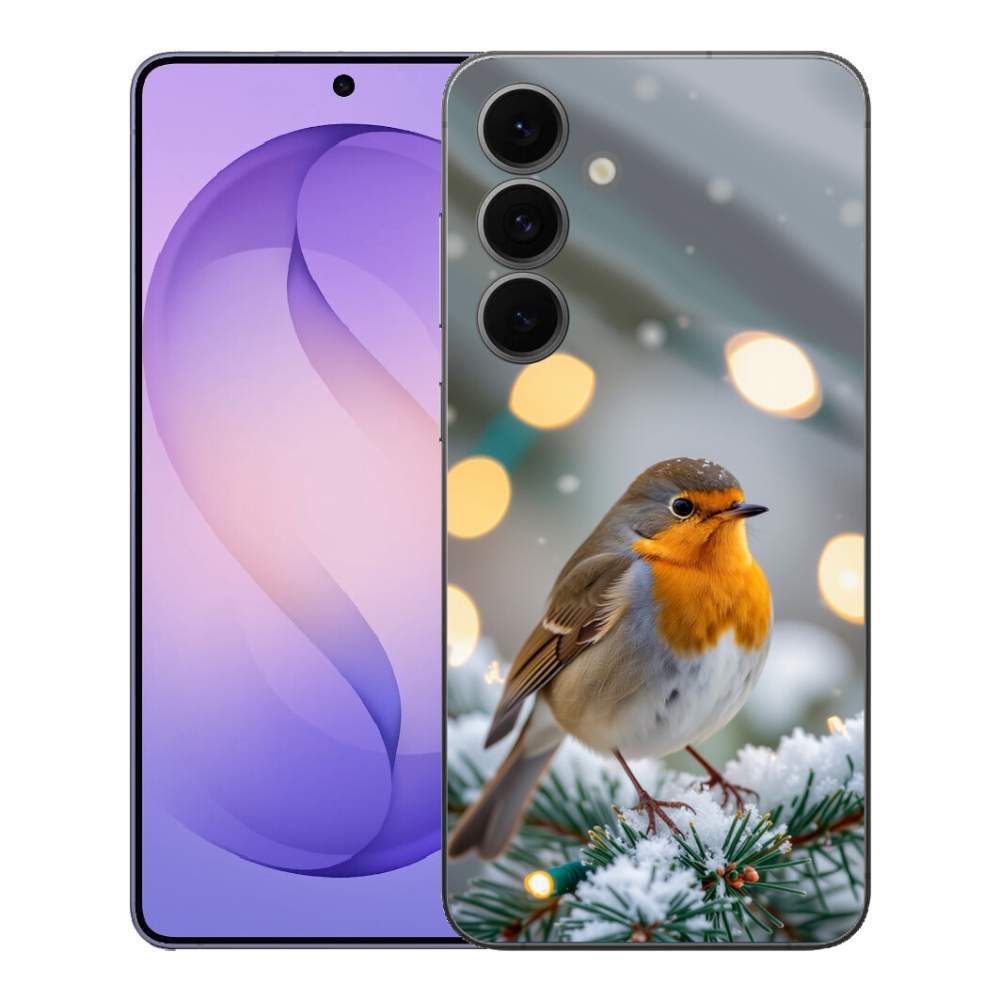 Gélový kryt mmCase na Samsung Galaxy S26 FE - červienka v zime