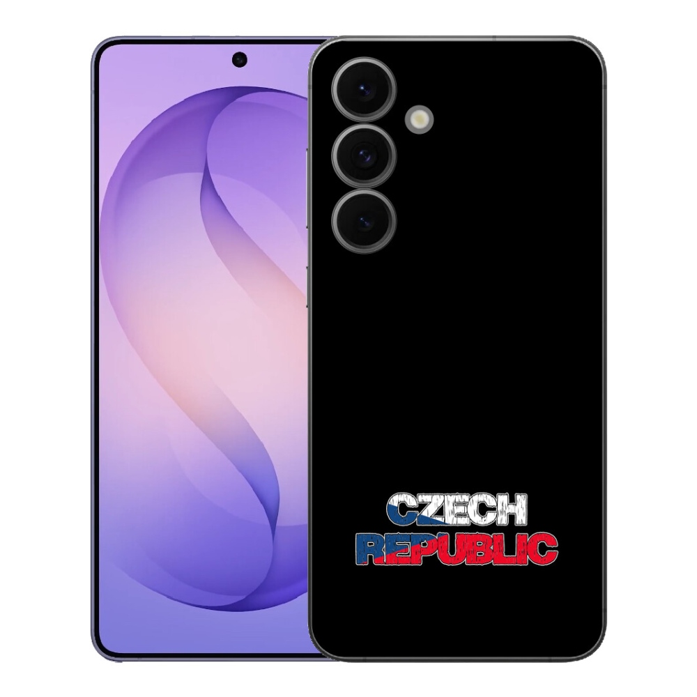 Gélový kryt mmCase na Samsung Galaxy S26 FE - Slovak Republic čierne pozadie