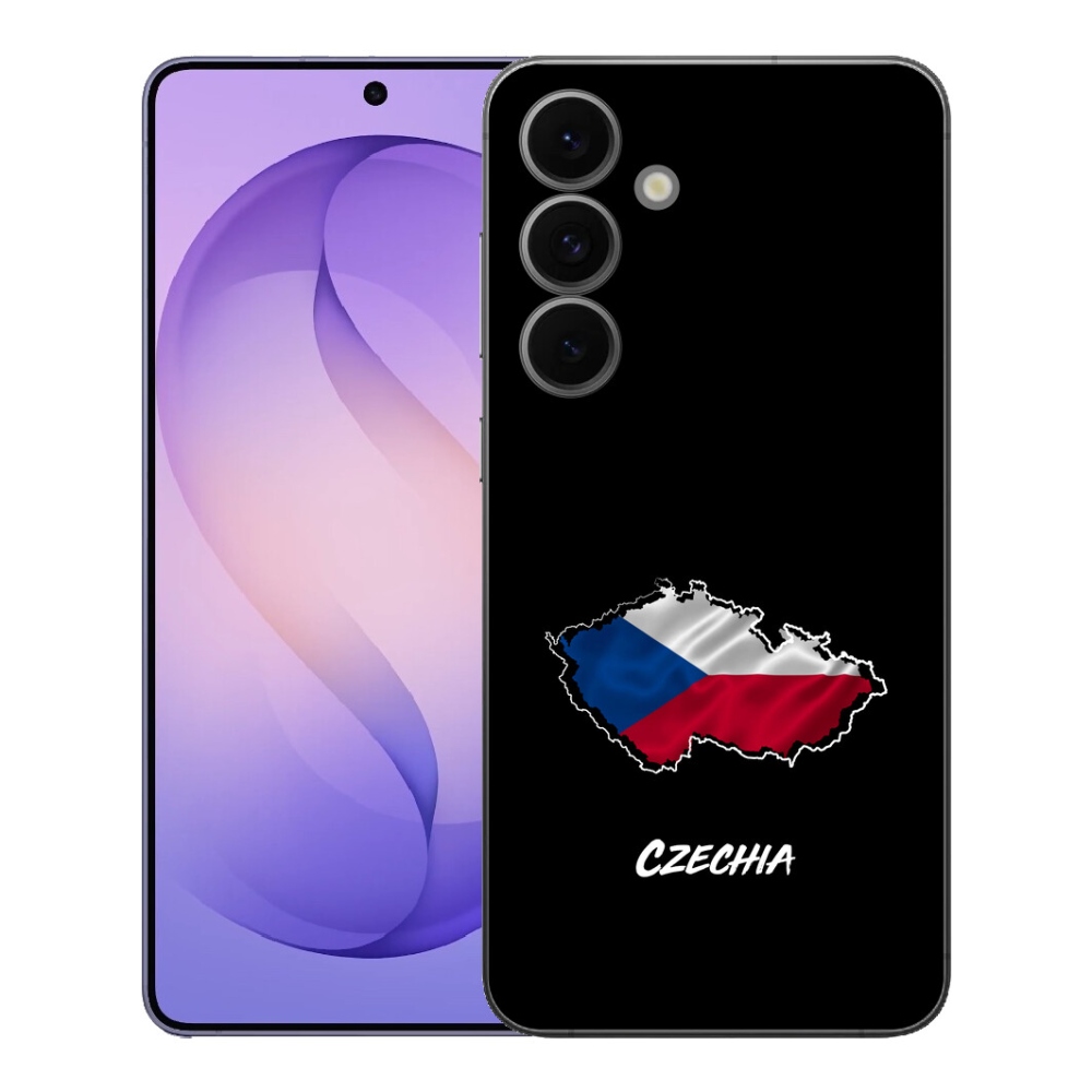 Gélový kryt mmCase na Samsung Galaxy S26 FE - Slovakia čierne pozadie