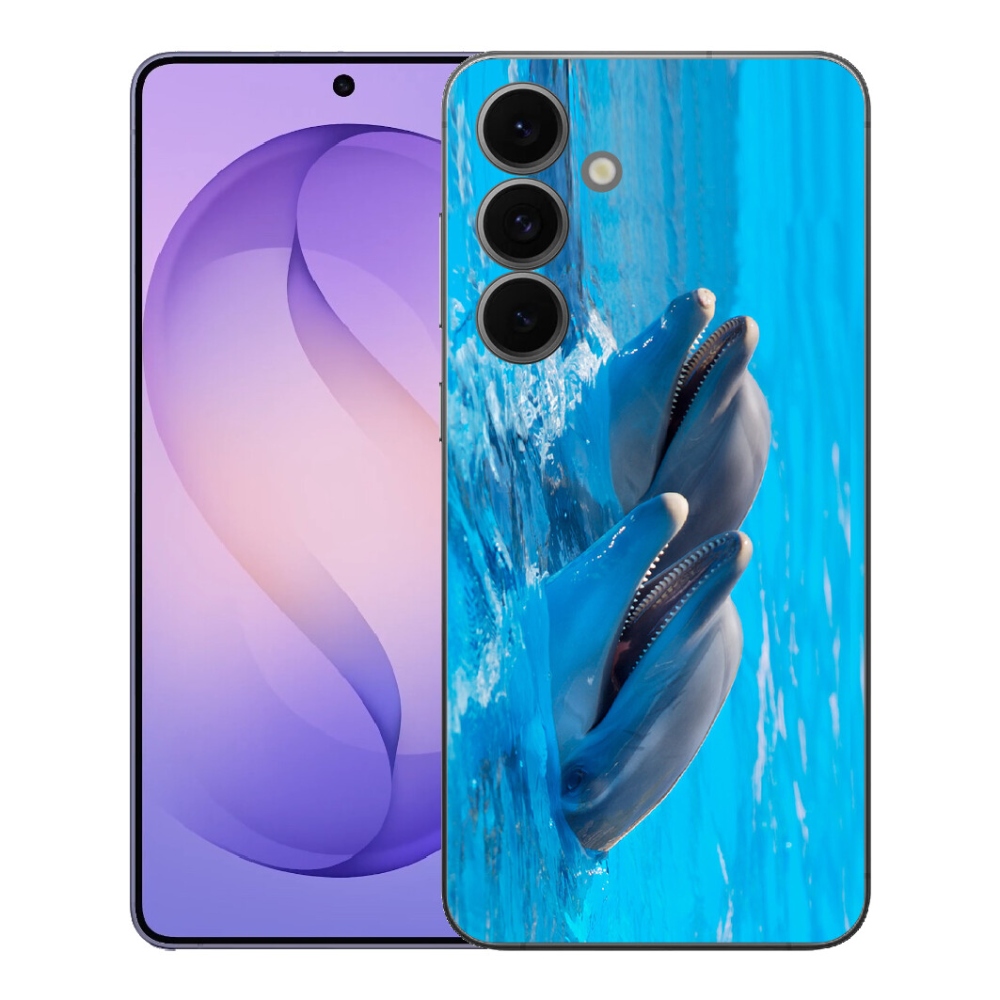 Gélový kryt mmCase na Samsung Galaxy S26 FE - delfíny