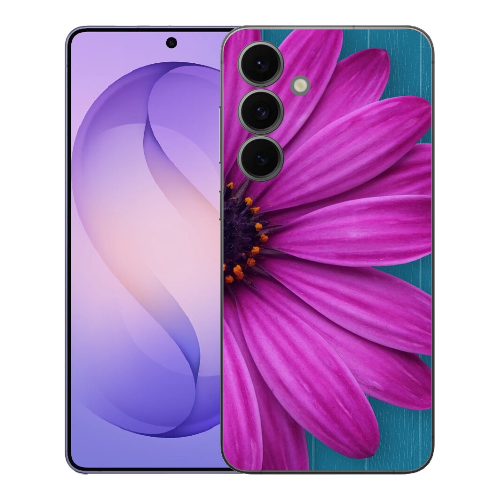 Gélový kryt mmCase na Samsung Galaxy S26 FE - fialová margaréta