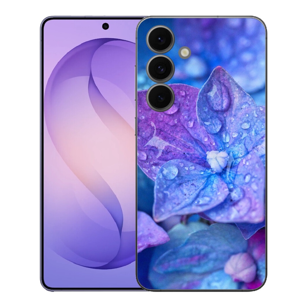 Gélový kryt mmCase na Samsung Galaxy S26 FE - fialový kvet