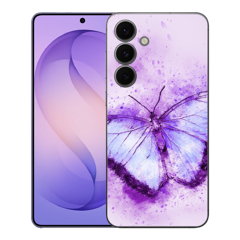Gélový kryt mmCase na Samsung Galaxy S26 FE - fialový motýľ