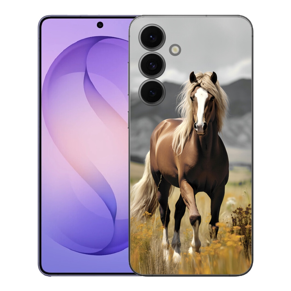 Gélový kryt mmCase na Samsung Galaxy S26 FE - hnedý kôň 1