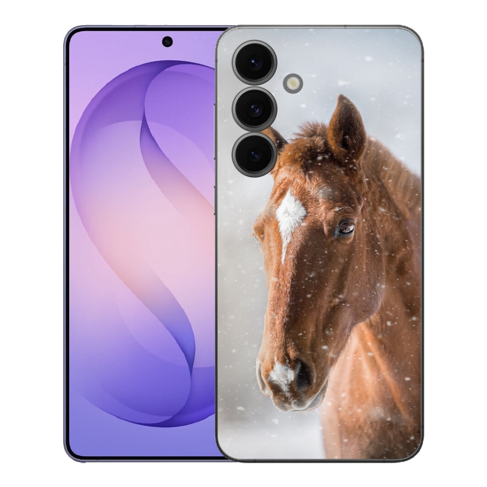 Gélový kryt mmCase na Samsung Galaxy S26 FE - hnedý kôň 2