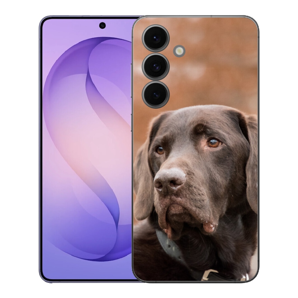 Gélový kryt mmCase na Samsung Galaxy S26 FE - hnedý labrador