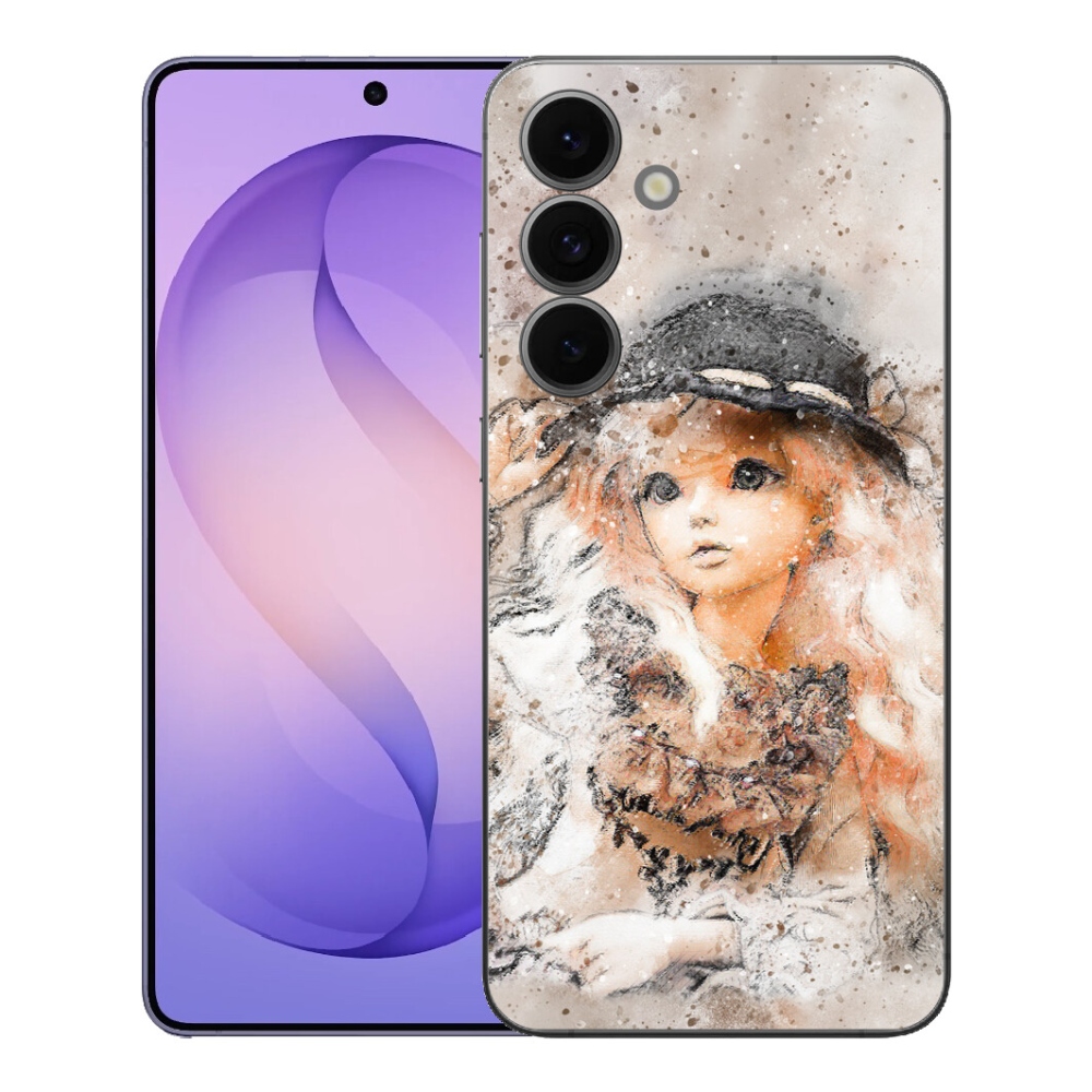Gélový kryt mmCase na Samsung Galaxy S26 FE - dievčatko s klobúkom