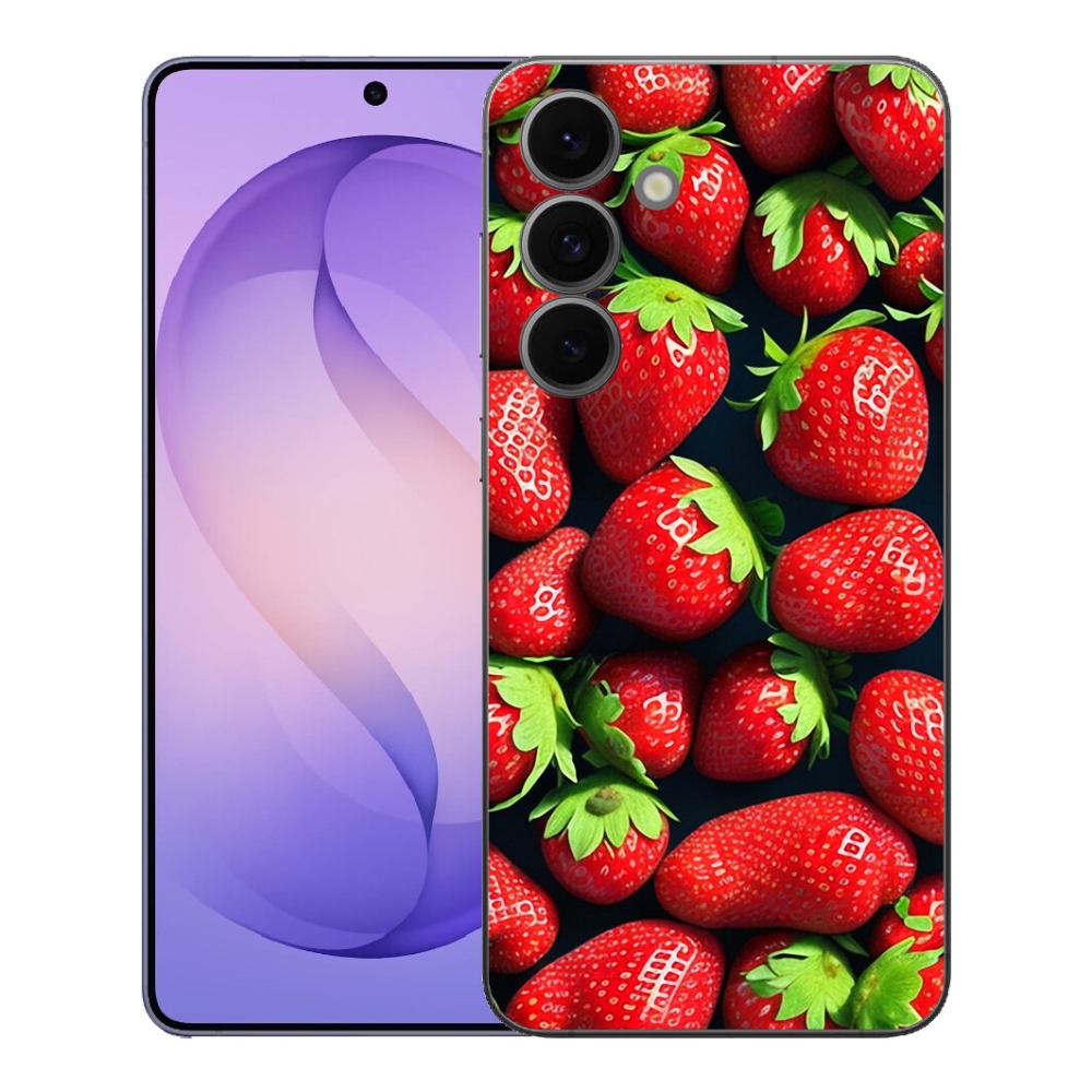 Gélový kryt mmCase na Samsung Galaxy S26 FE - jahody