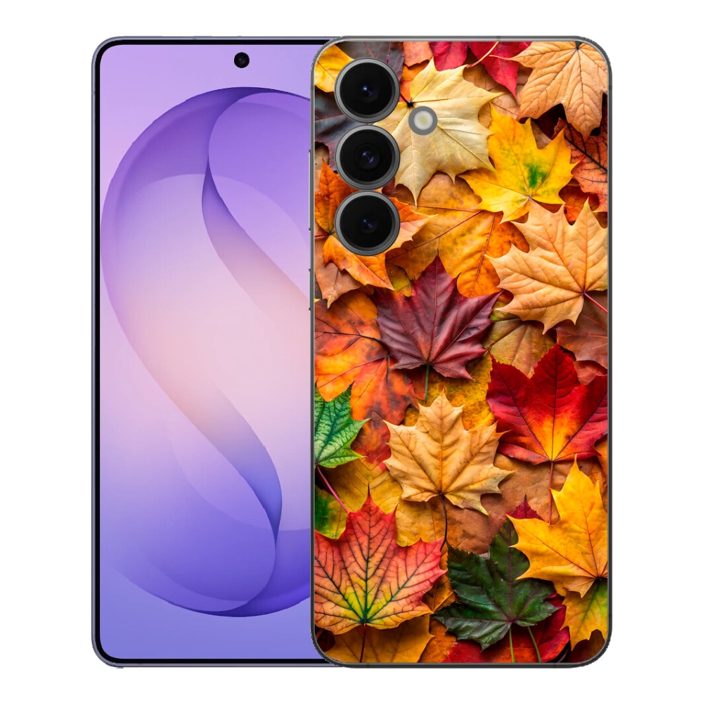 Gélový kryt mmCase na Samsung Galaxy S26 FE - javorové listy 2