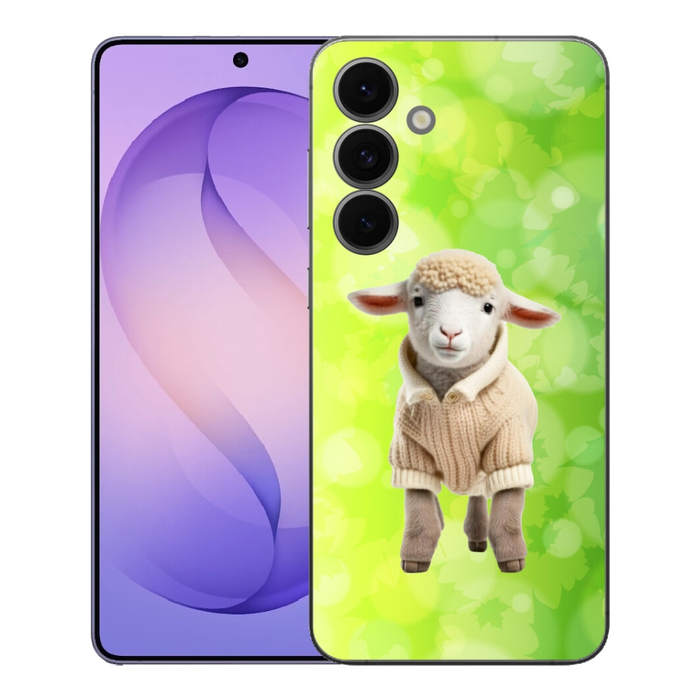 Gélový kryt mmCase na Samsung Galaxy S26 FE - jahňa vo svetri
