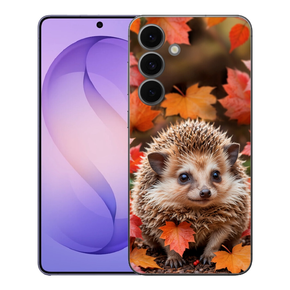 Gélový kryt mmCase na Samsung Galaxy S26 FE - ježko v lístia