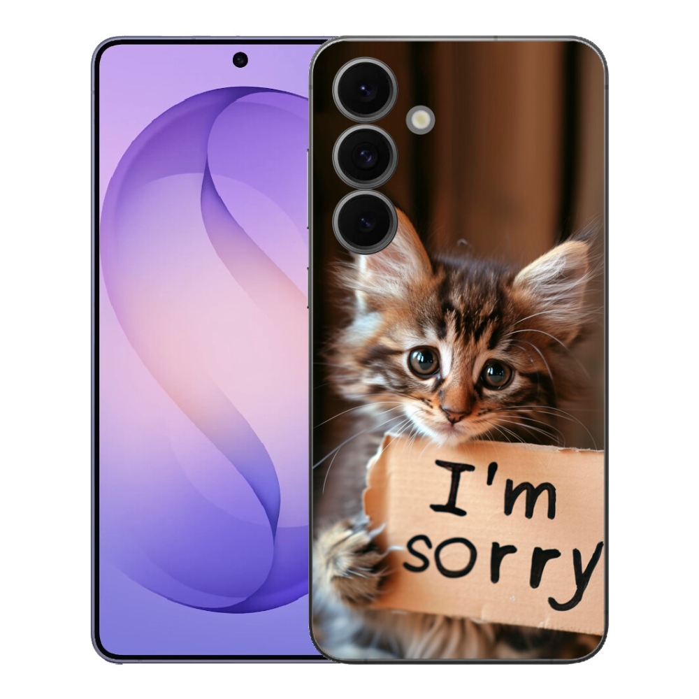 Gélový kryt mmCase na Samsung Galaxy S26 FE - mačacie ospravedlnenie