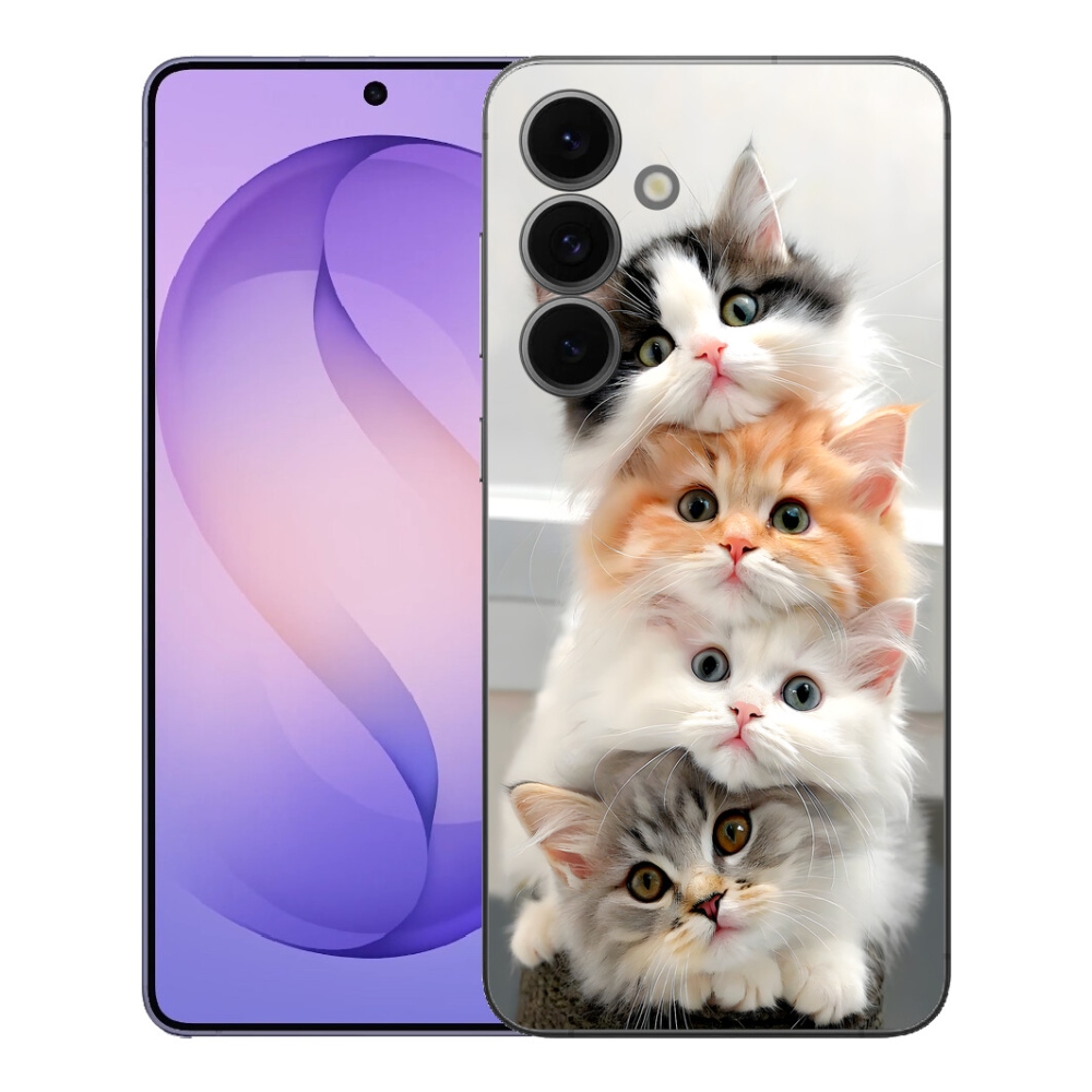 Gélový kryt mmCase na Samsung Galaxy S26 FE - mačacia partia