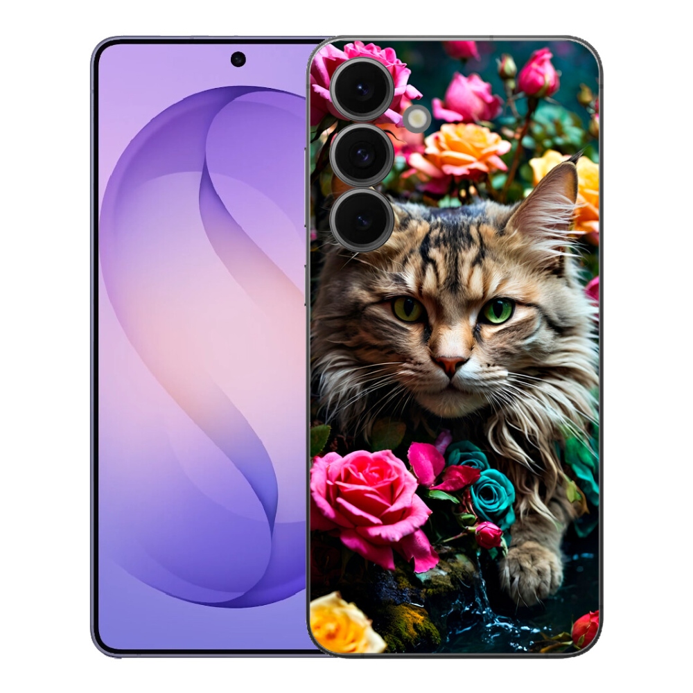 Gélový kryt mmCase na Samsung Galaxy S26 FE - mačacie pohľad 2
