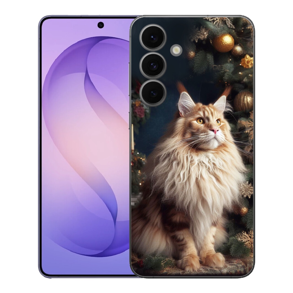 Gélový kryt mmCase na Samsung Galaxy S26 FE - mačka pri stromčeku