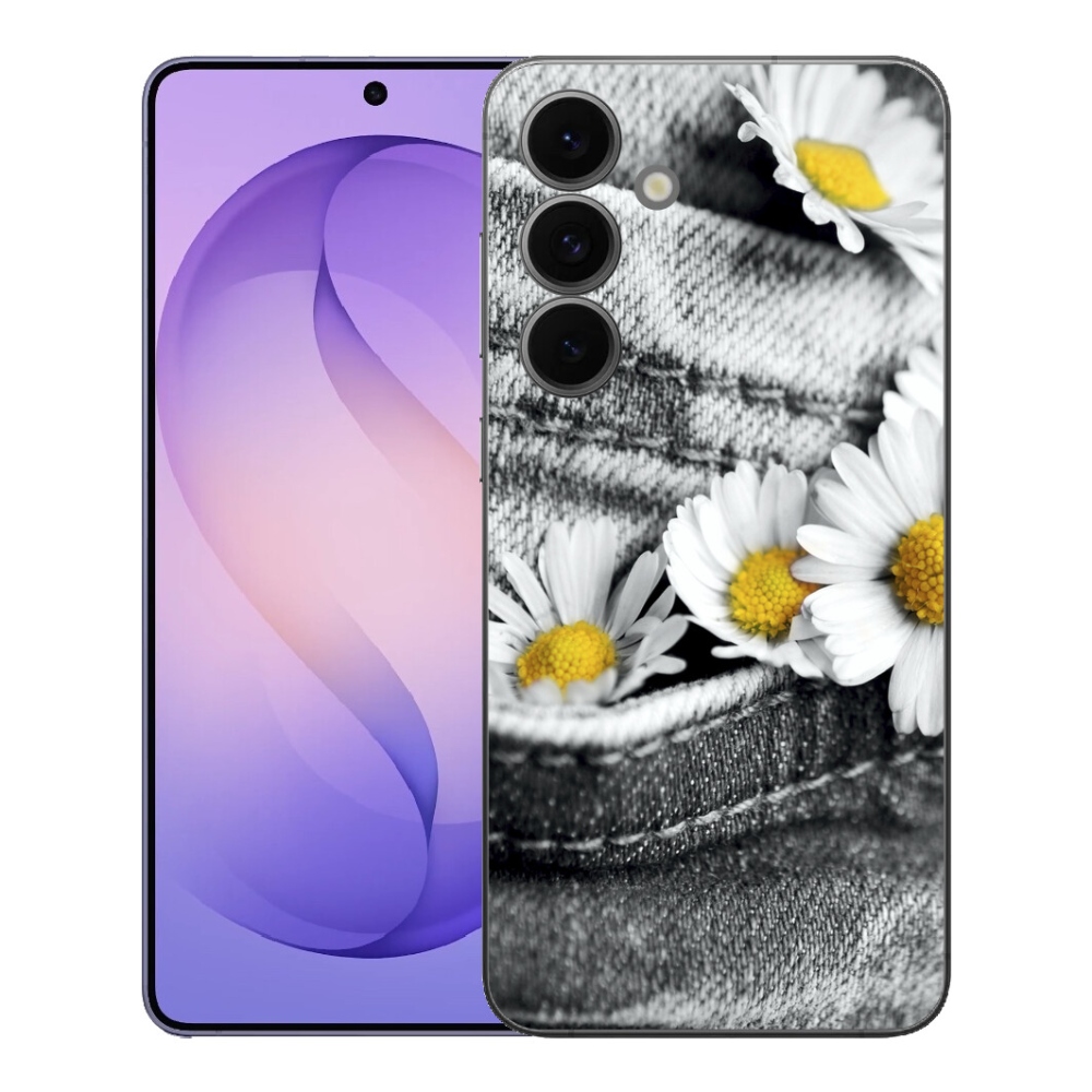 Gélový kryt mmCase na Samsung Galaxy S26 FE - margaréty