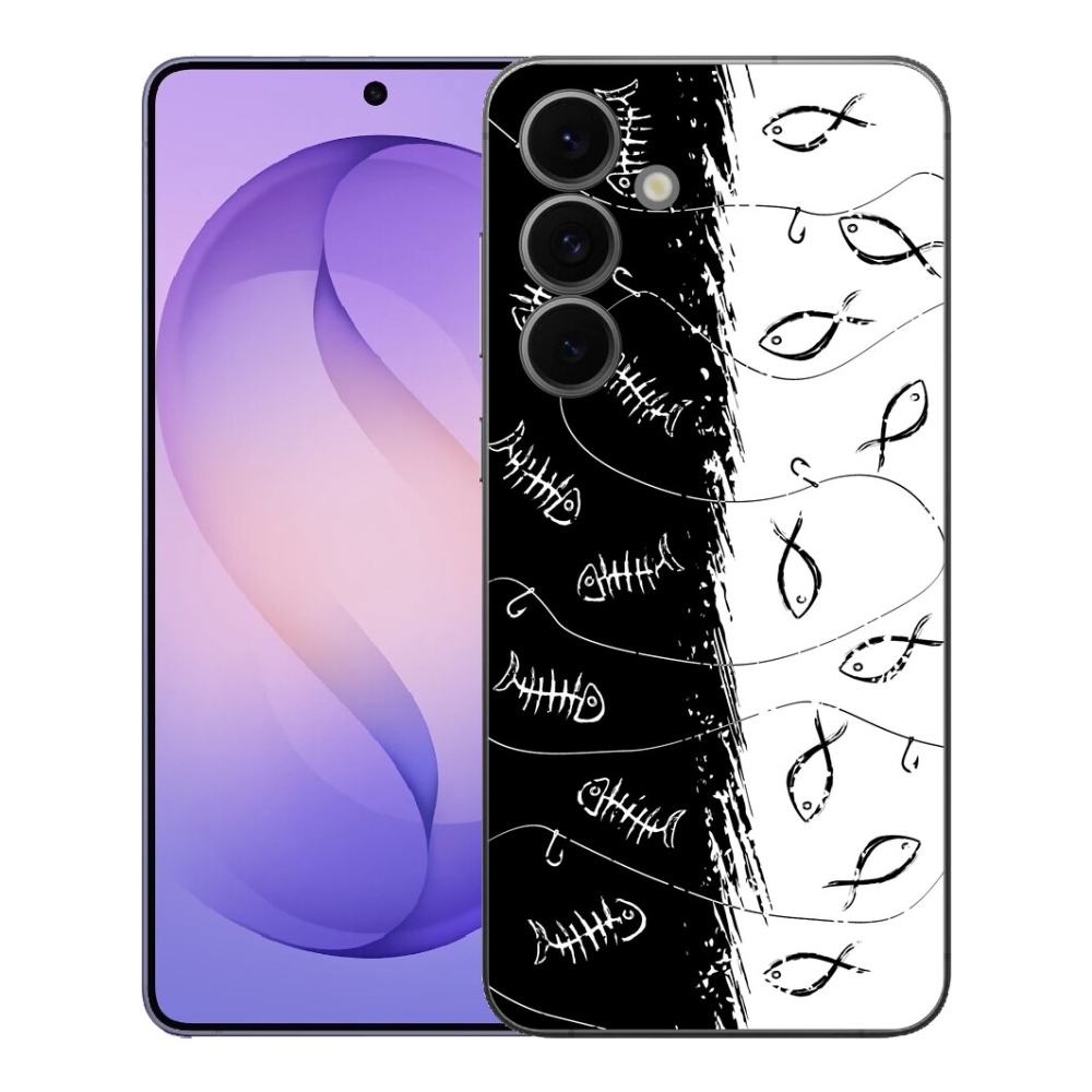 Gélový kryt mmCase na Samsung Galaxy S26 FE - kostry a rybky