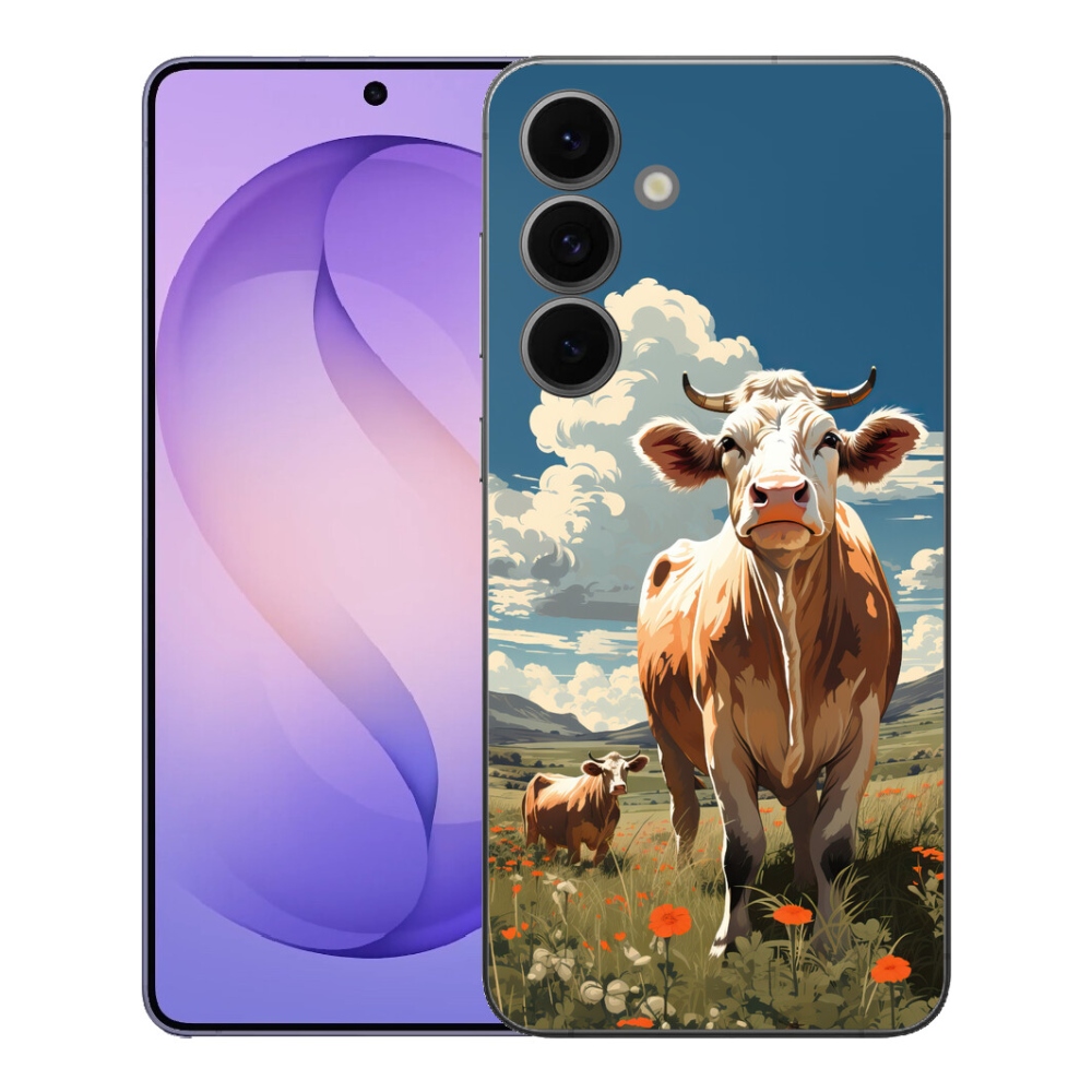 Gélový kryt mmCase na Samsung Galaxy S26 FE - kravy na lúke