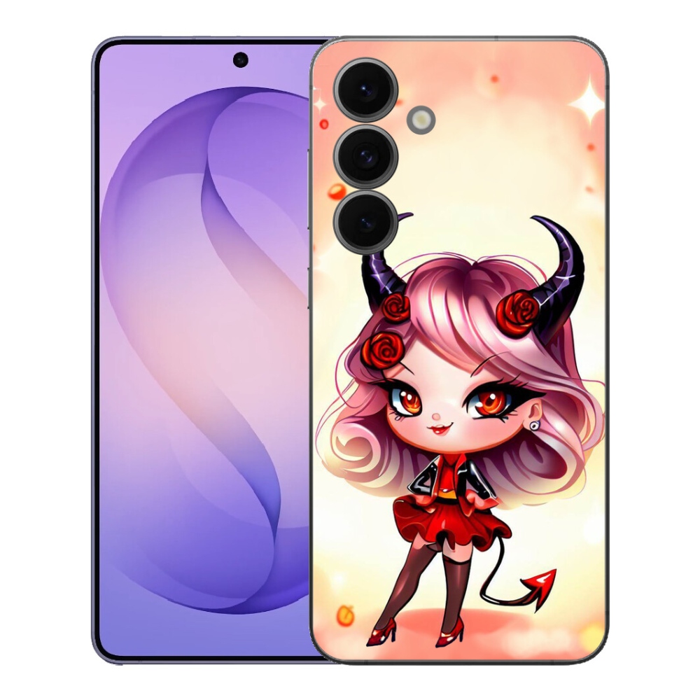 Gélový kryt mmCase na Samsung Galaxy S26 FE - kreslená čertica