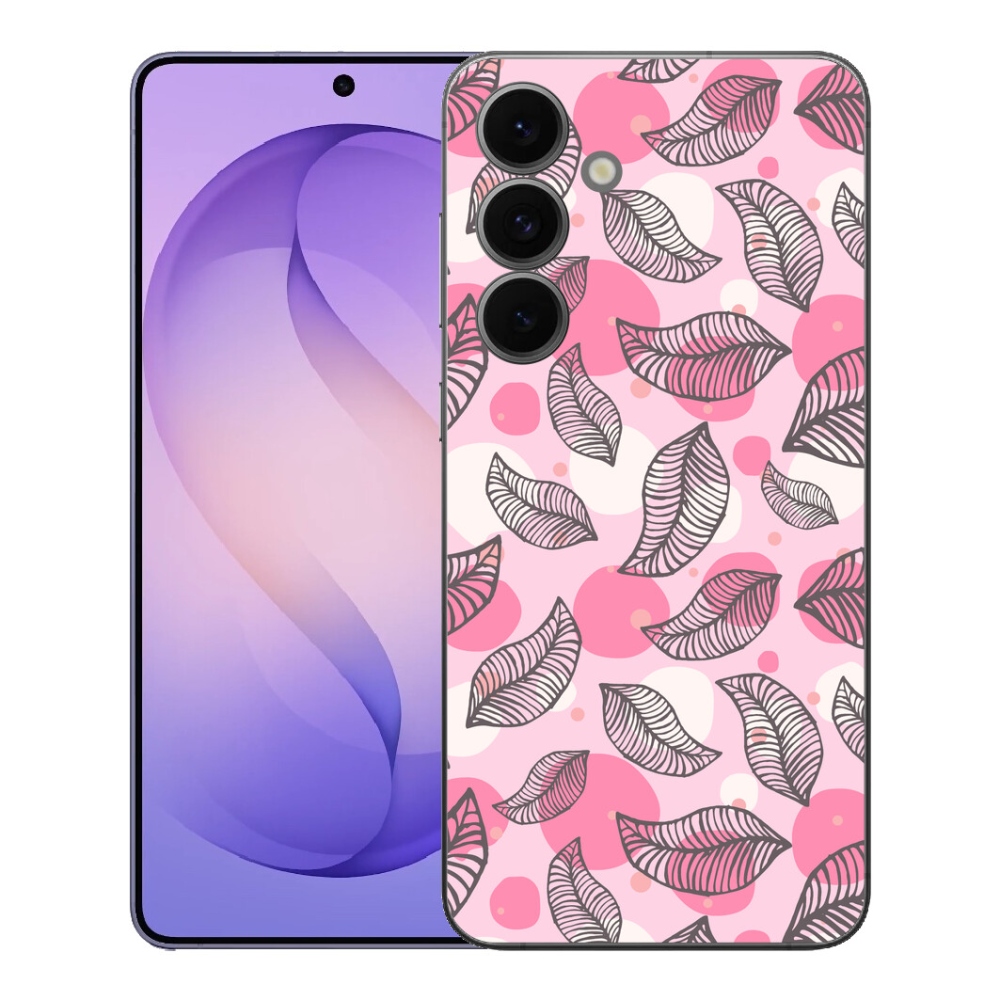Gélový kryt mmCase na Samsung Galaxy S26 FE - kreslené padajúce listy