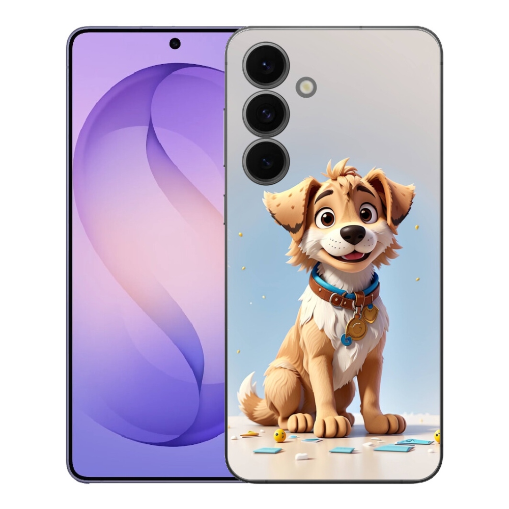 Gélový kryt mmCase na Samsung Galaxy S26 FE - kreslené šteňa