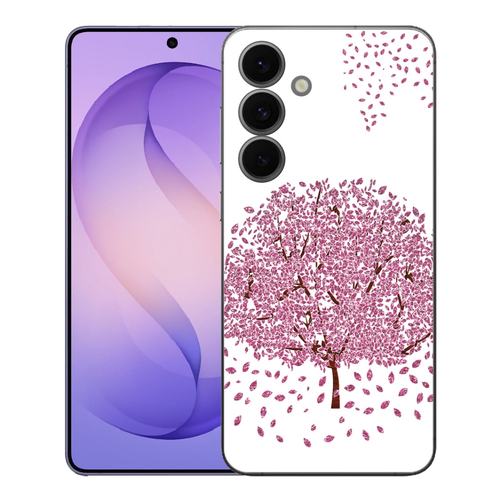 Gélový kryt mmCase na Samsung Galaxy S26 FE - kreslený strom s listami