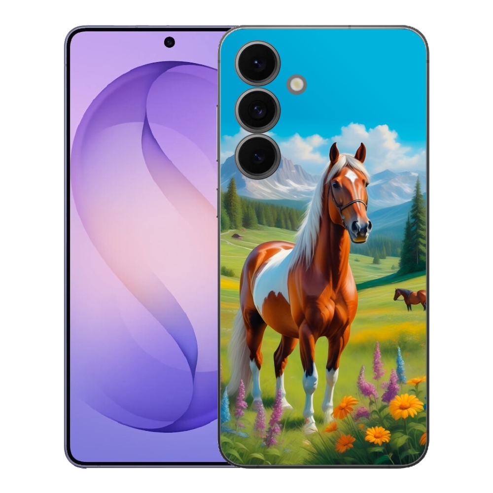 Gélový kryt mmCase na Samsung Galaxy S26 FE - kôň na lúke