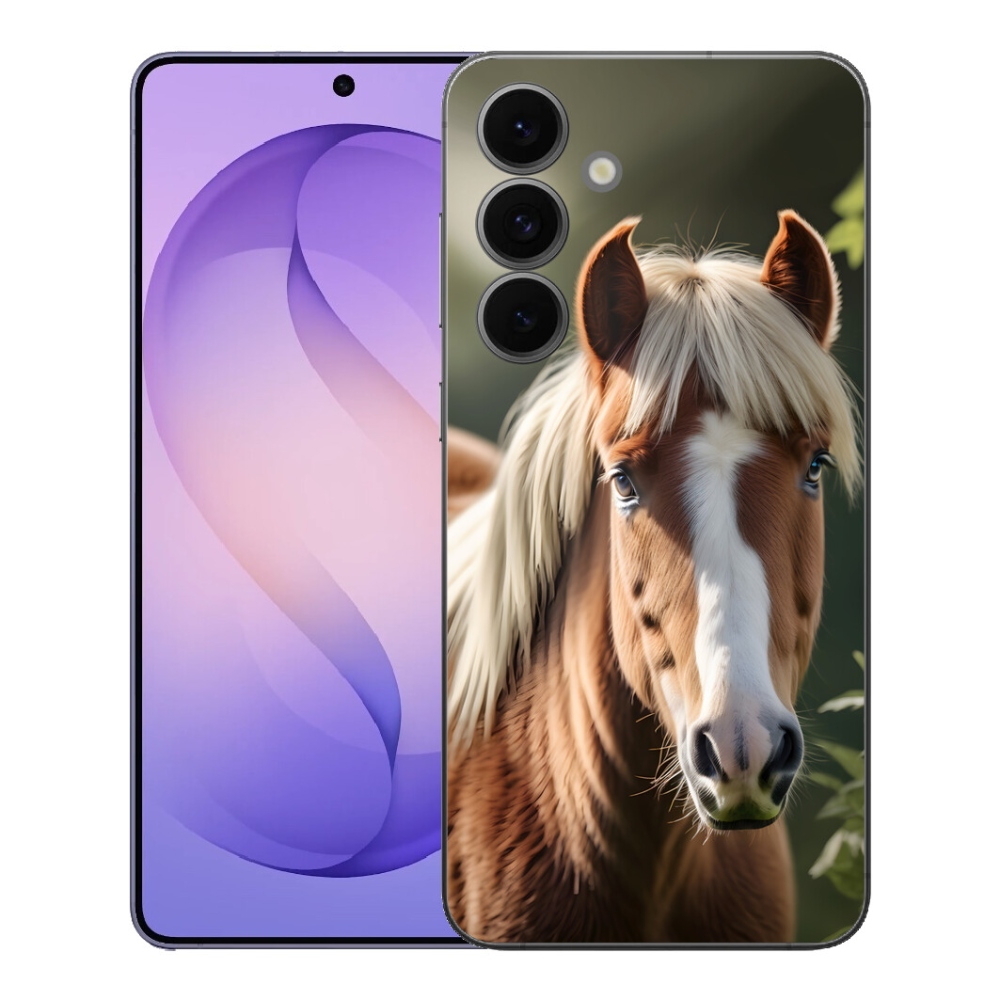 Gélový kryt mmCase na Samsung Galaxy S26 FE - kôň so svetlou hrivou