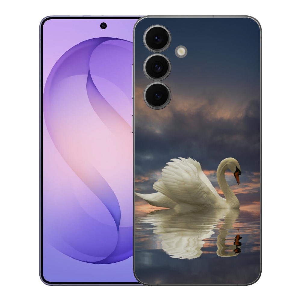 Gélový kryt mmCase na Samsung Galaxy S26 FE - labuť