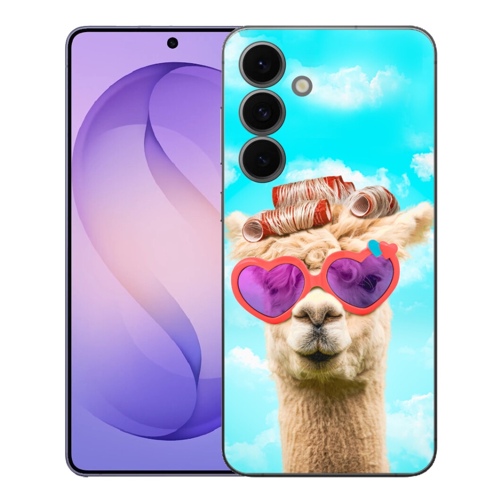 Gélový kryt mmCase na Samsung Galaxy S26 FE - lama s okuliarmi