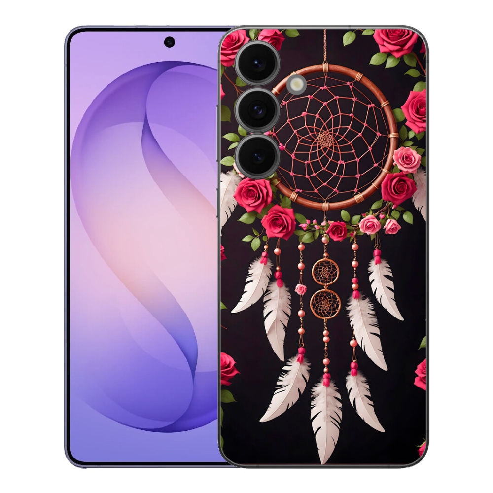 Gélový kryt mmCase na Samsung Galaxy S26 FE - lapač snov s ružami