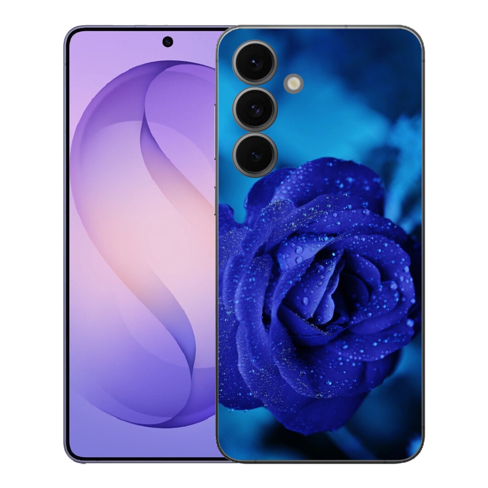 Gélový kryt mmCase na Samsung Galaxy S26 FE - modrá ruža