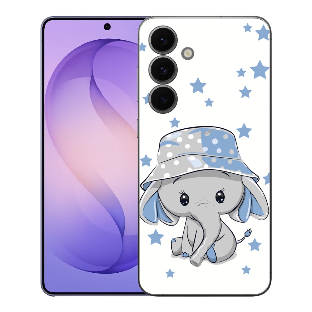 Gélový kryt mmCase na Samsung Galaxy S26 FE - modrý slon