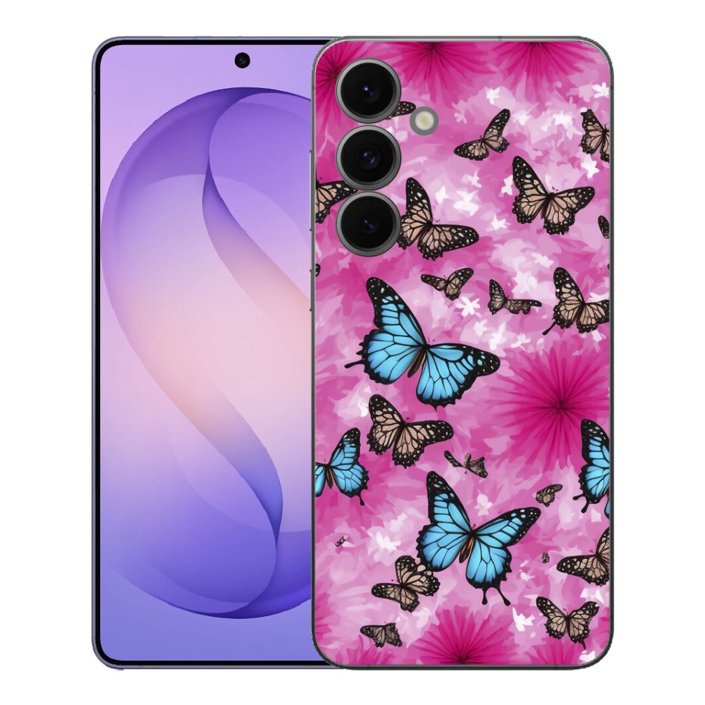 Gélový kryt mmCase na Samsung Galaxy S26 FE - motýlia záhrada