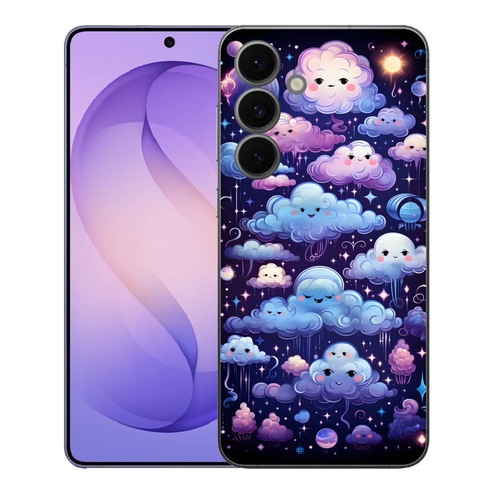 Gélový kryt mmCase na Samsung Galaxy S26 FE - mráčiky