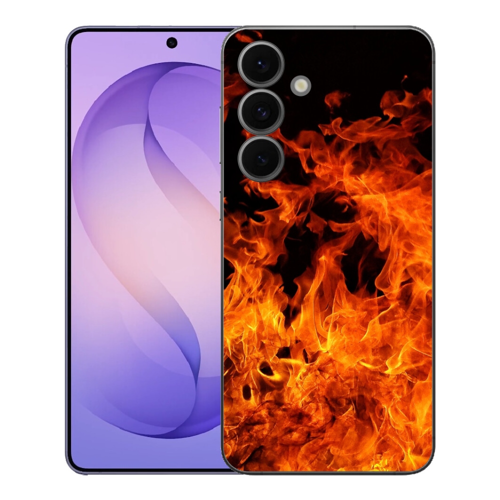 Gélový kryt mmCase na Samsung Galaxy S26 FE - muzikant a oheň