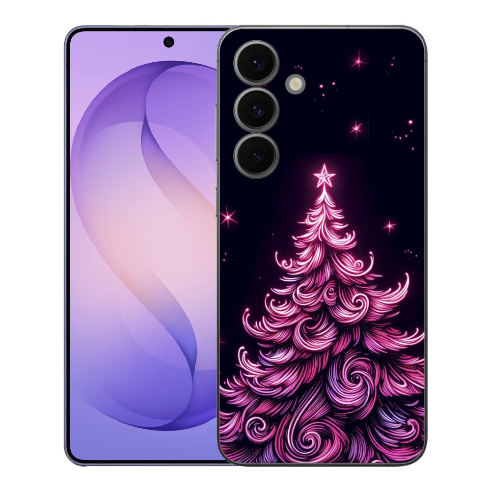 Gélový kryt mmCase na Samsung Galaxy S26 FE - neónový vianočný stromček 2