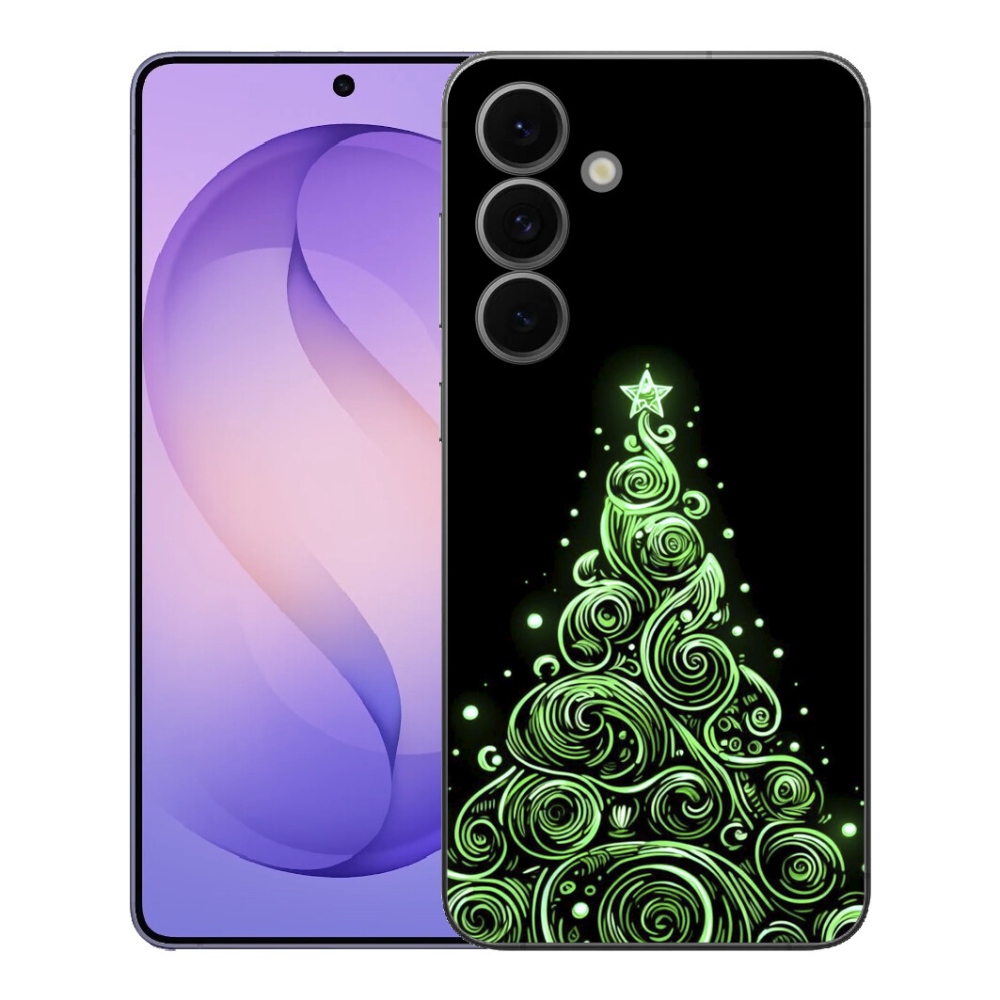 Gélový kryt mmCase na Samsung Galaxy S26 FE - neónový vianočný stromček 3