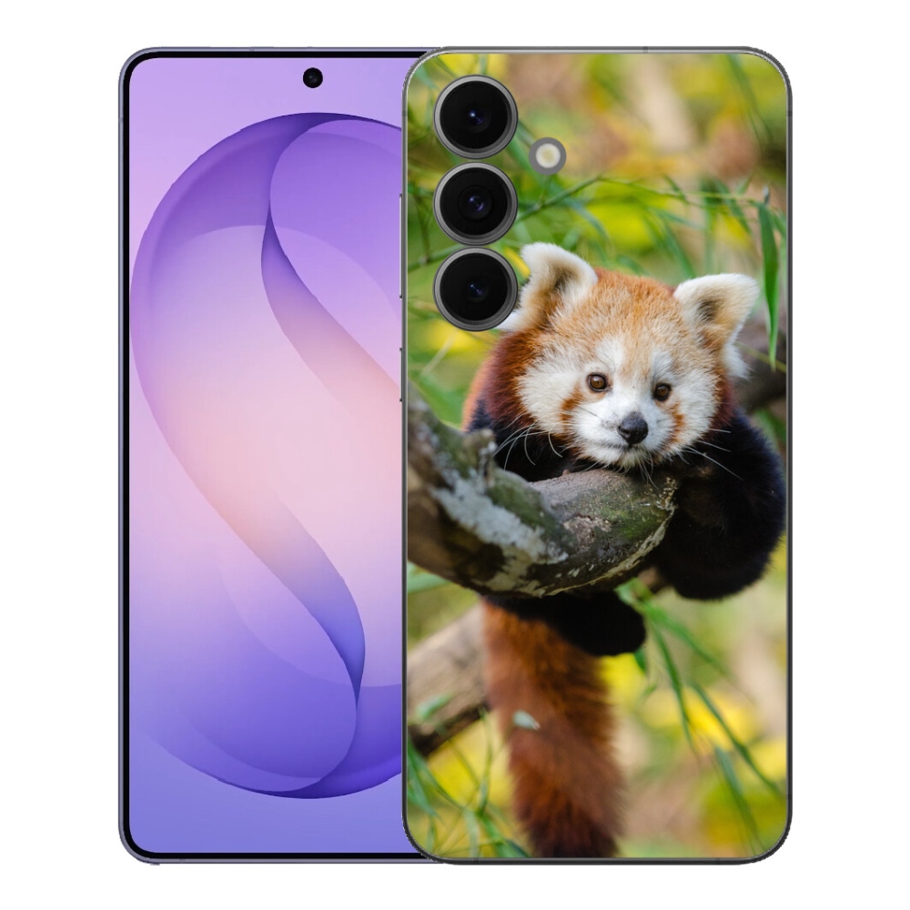 Gélový kryt mmCase na Samsung Galaxy S26 FE - panda červená