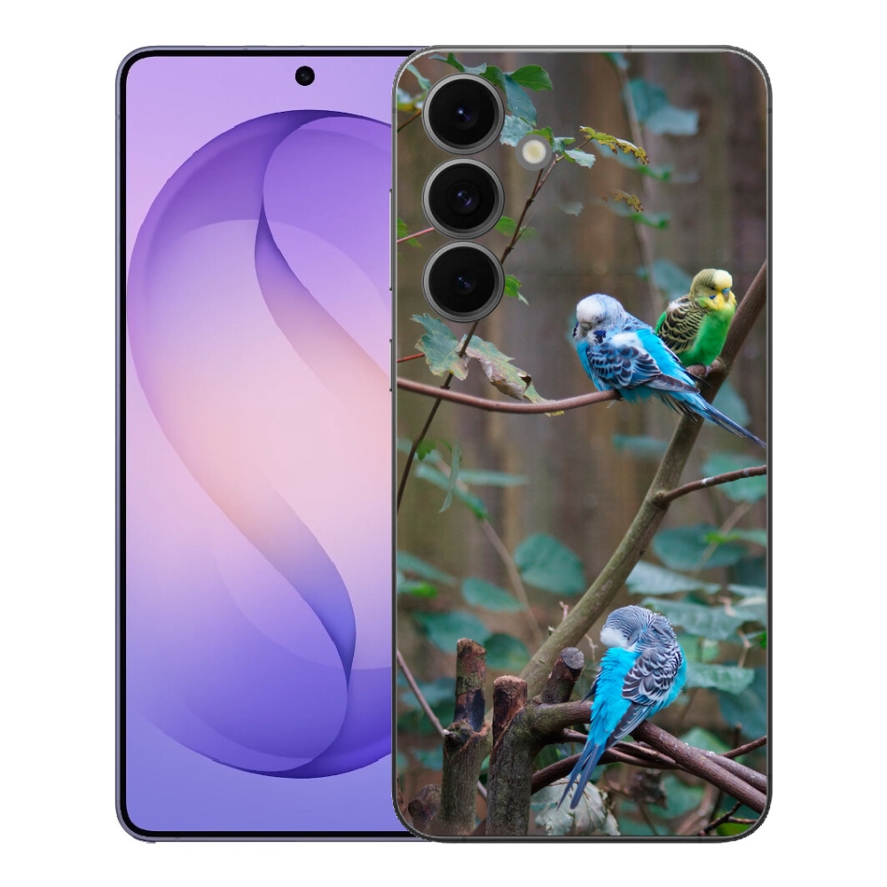 Gélový kryt mmCase na Samsung Galaxy S26 FE - papagáje na vetve