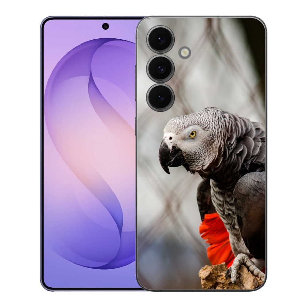 Gélový kryt mmCase na Samsung Galaxy S26 FE - papagáj žako 3