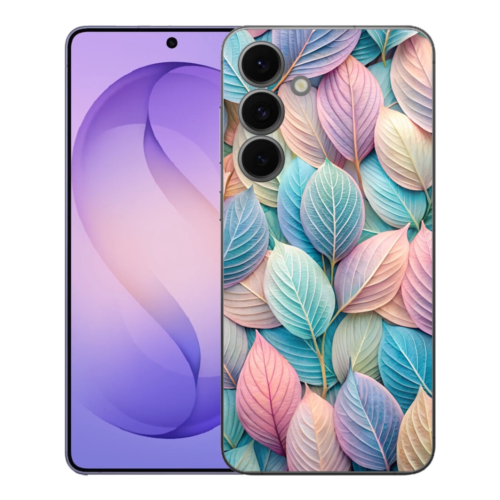 Gélový kryt mmCase na Samsung Galaxy S26 FE - pastelové listy